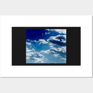 Beautiful cloudy blue sky Posters and Art